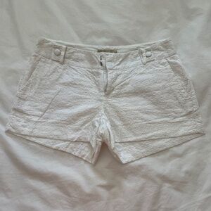 White embroidered Shorts
